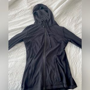 black lulu define jacket with hood